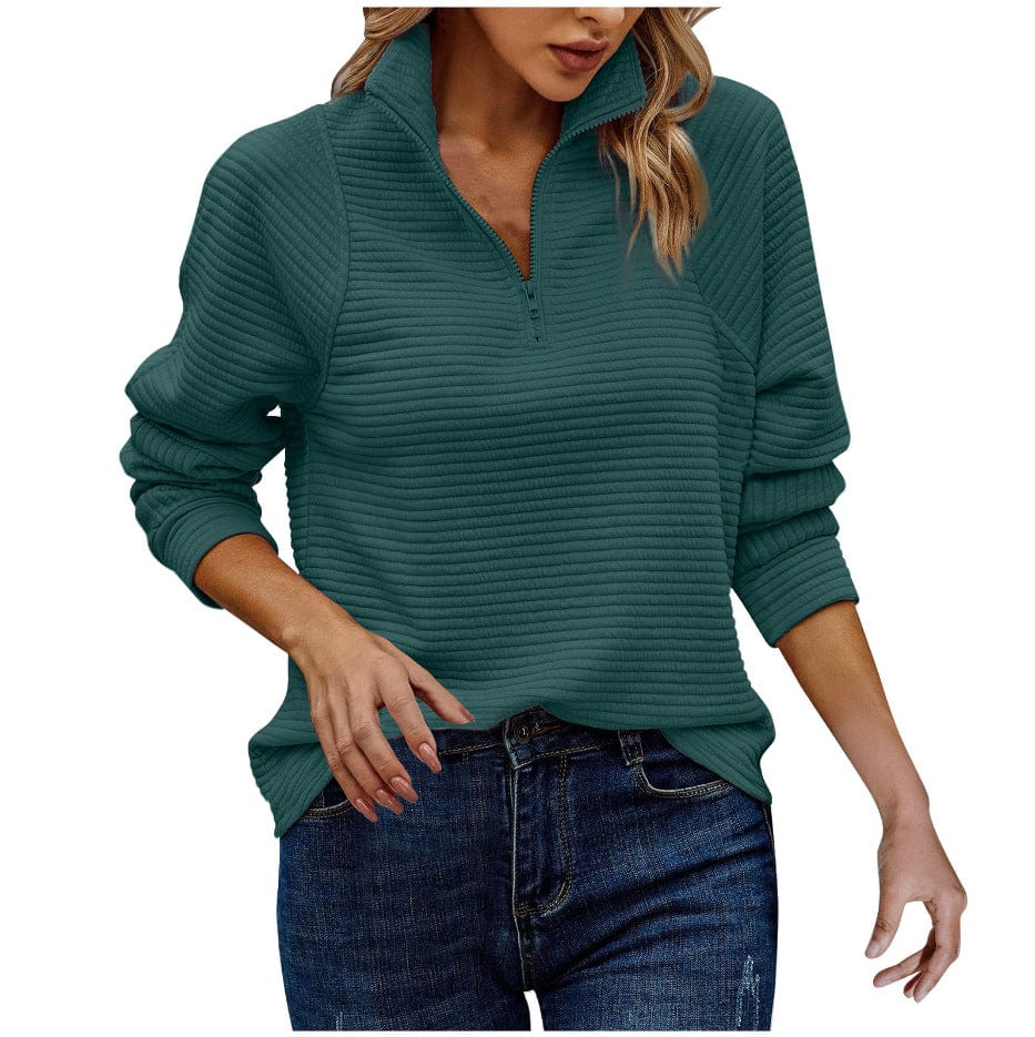 Groen / S Aafke | Comfy pull over met V-hals Mykozo