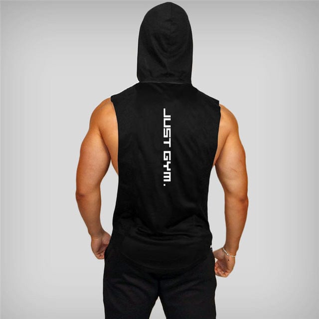 Tanktop hoodie Black / M Aaron - Sportieve Hoodie Tanktop Mykozo