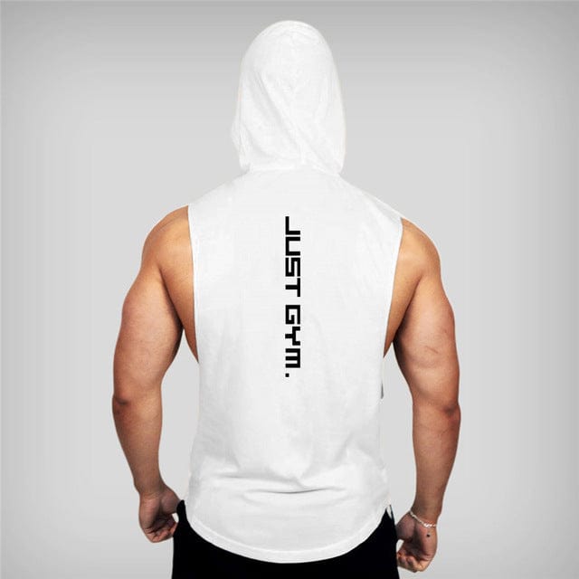 Tanktop hoodie White / M Aaron - Sportieve Hoodie Tanktop Mykozo