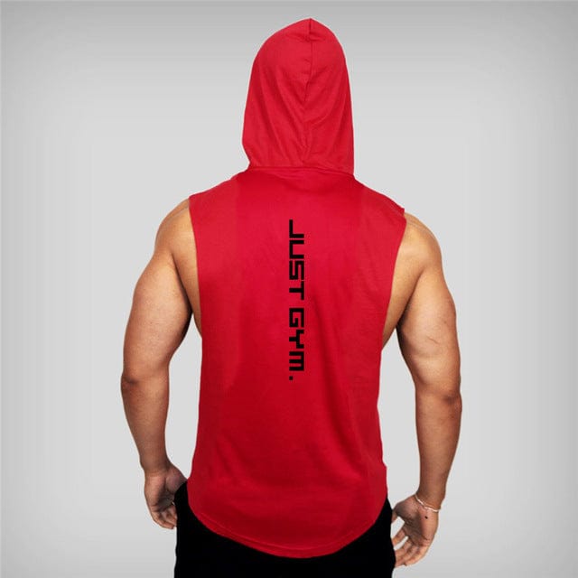 Tanktop hoodie Red / M Aaron - Sportieve Hoodie Tanktop Mykozo