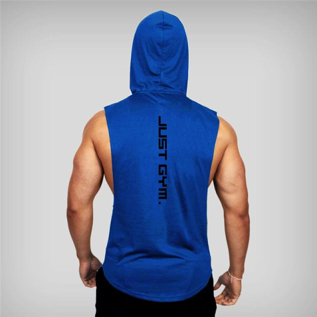 Tanktop hoodie Blue / L Aaron - Sportieve Hoodie Tanktop Mykozo