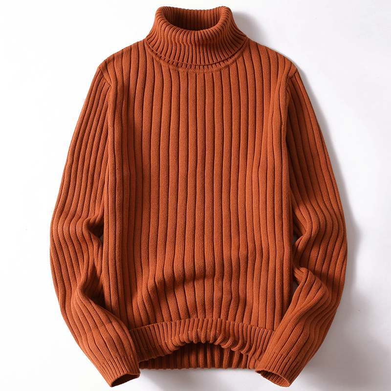 Sweater Bruin / M Aletta | Comfortabele Gevoerde Wollen Trui Mykozo