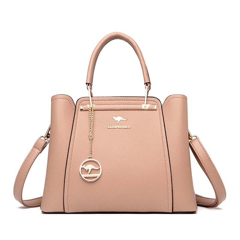 Tas Pink Salmon Bella - Klassieke Lederlook Damentas Mykozo