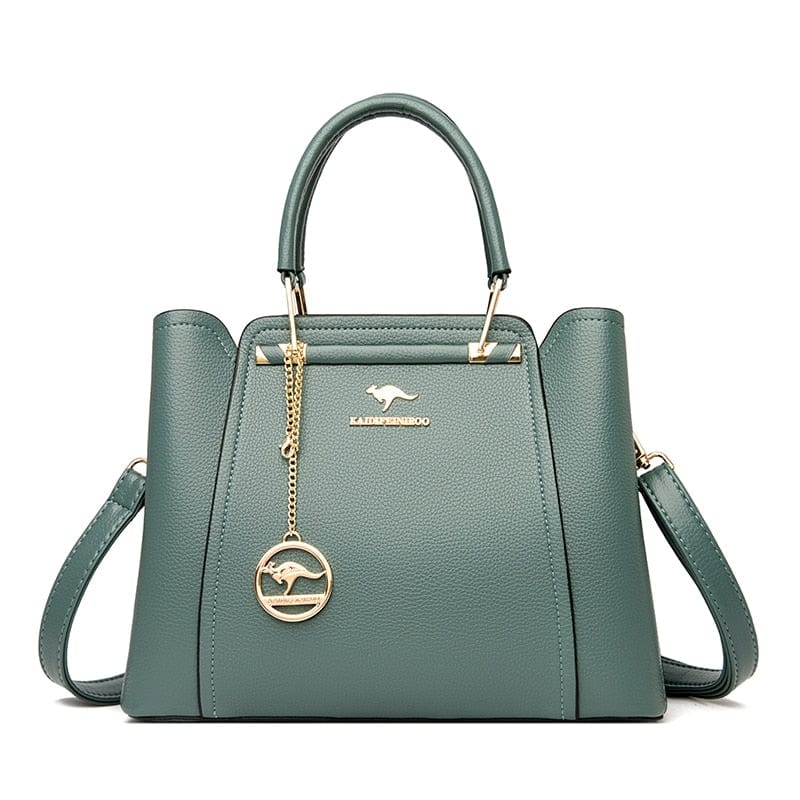 Tas Green Bella - Klassieke Lederlook Damentas Mykozo