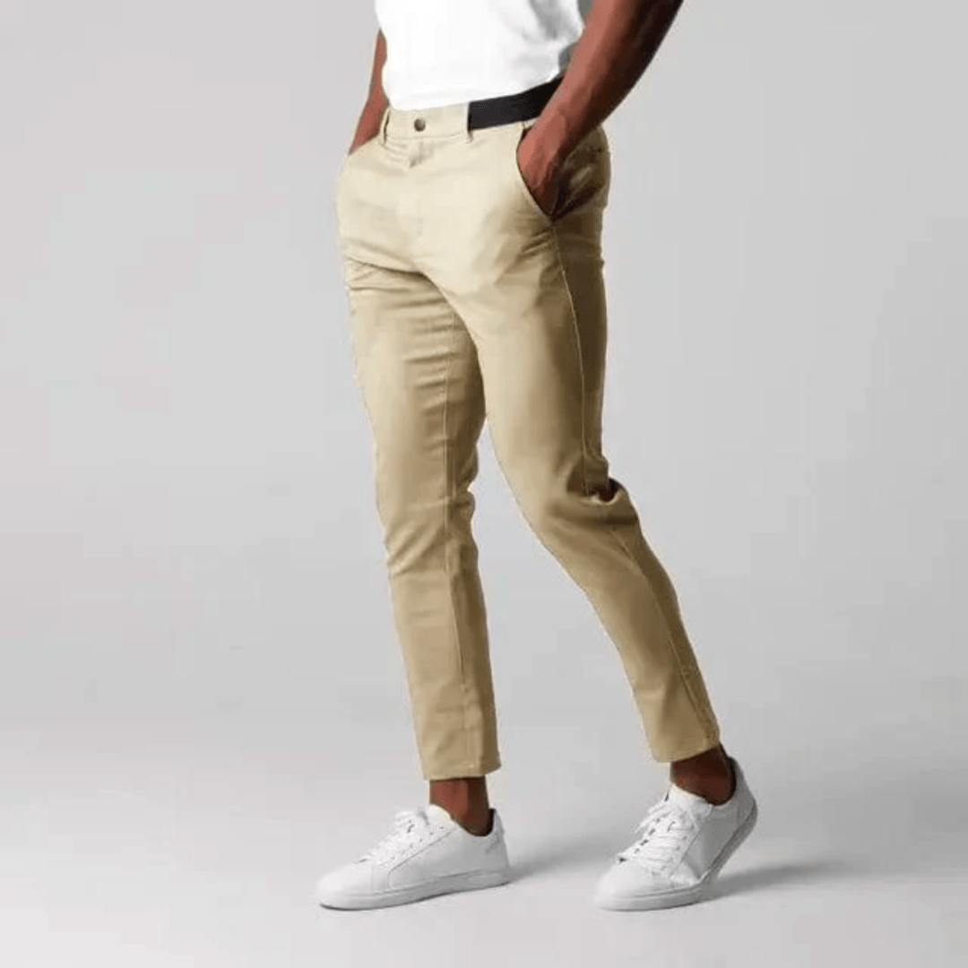 XS / Beige BUSCAS - Smart Casual herenbroek Mykozo