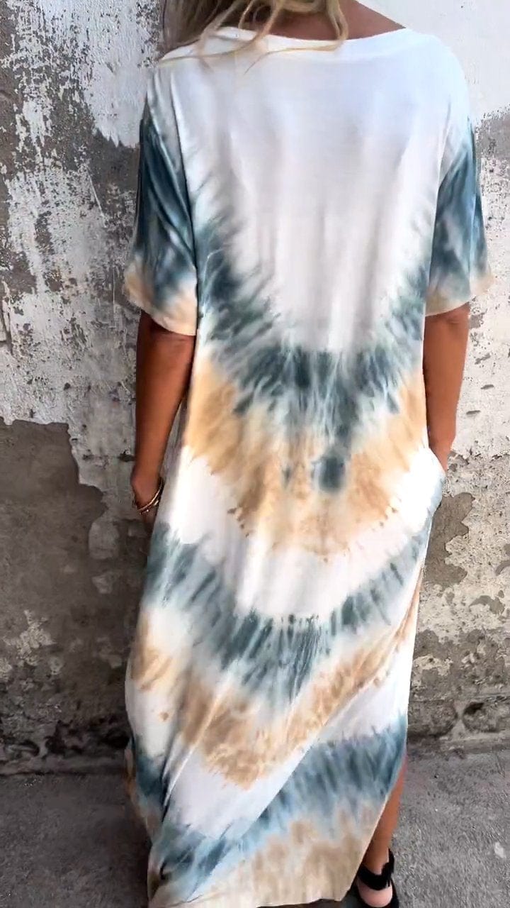 Caelia | Elegante Tie-dye lange jurk Mykozo