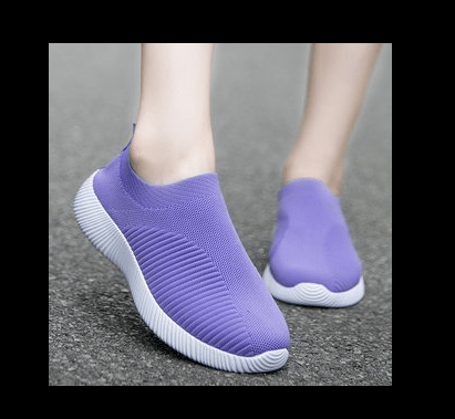 Sneakers New Purple / 35 Elara - Vrouwelijke Sneakers met Ondersteunende Zool Mykozo