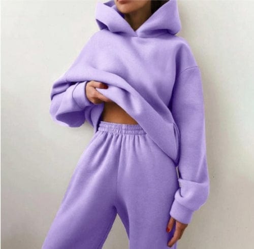 Hoodie set Purple / S Essentiële Winter Hoodie Set Mykozo