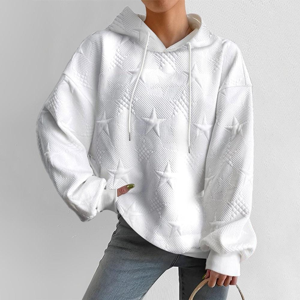 Wit / S Evi - Sterren Hoodie Mykozo