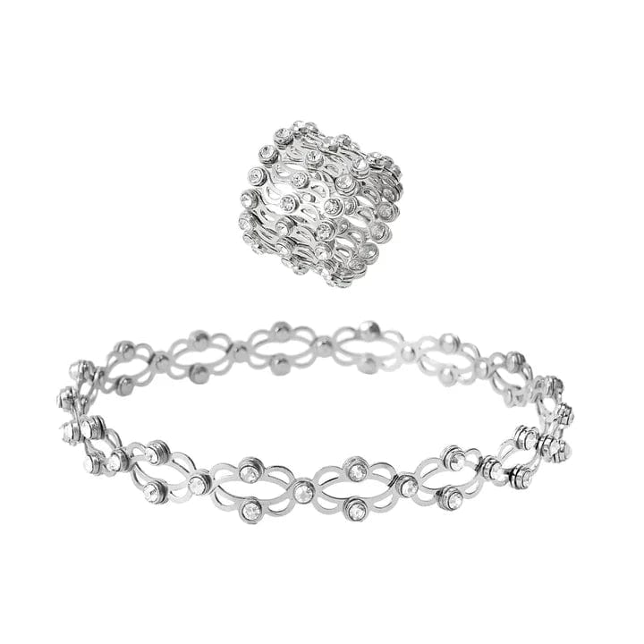 Zilver Flaweless | Elegante Ring Armband (1 + 1 GRATIS) Mykozo