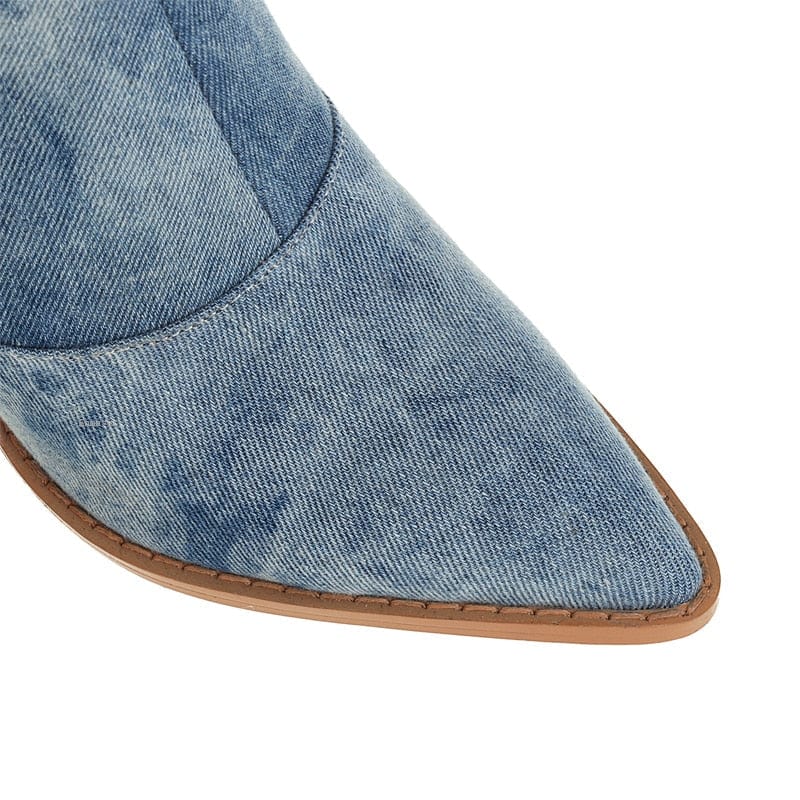 Boots Floor - Denim Cowboy Laarzen Mykozo