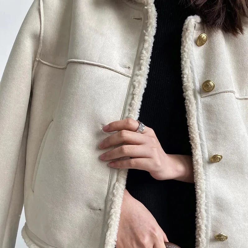 New Arrivals Freya | Elegante Sherpa dames winter jas Mykozo