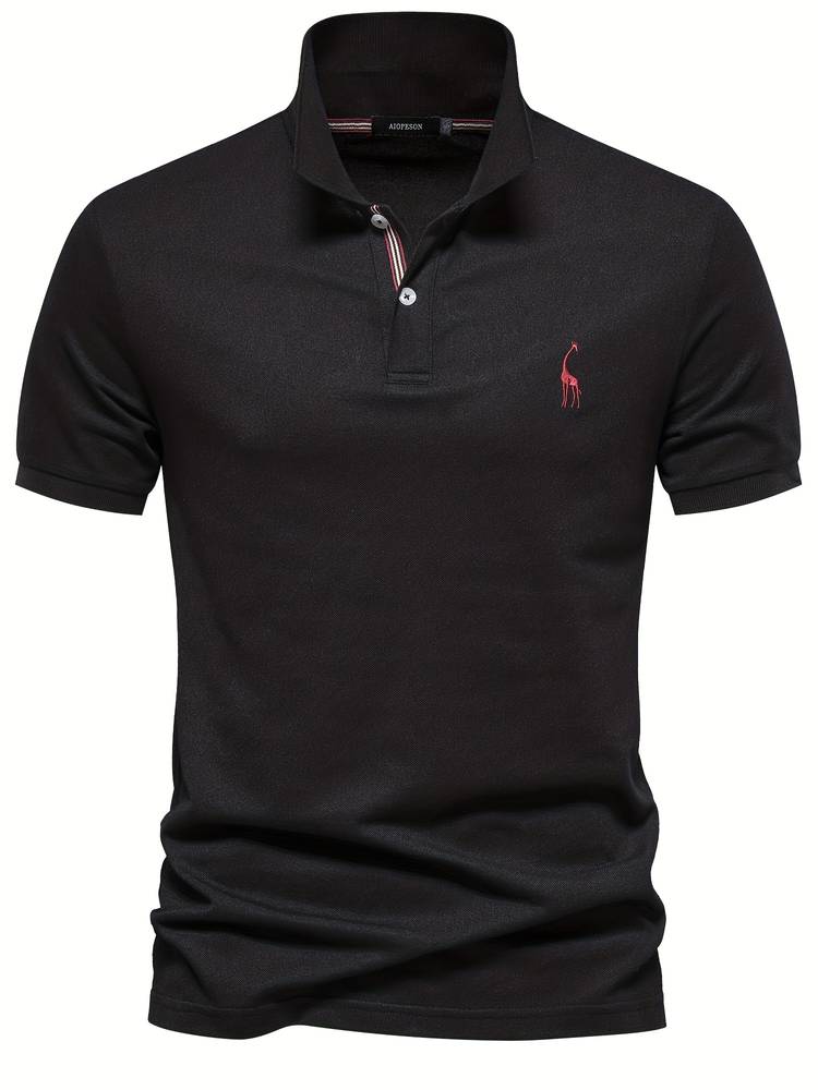 Zwart / S Gennaro Napoli - Heren Polo Shirt | 50% Korting! Mykozo