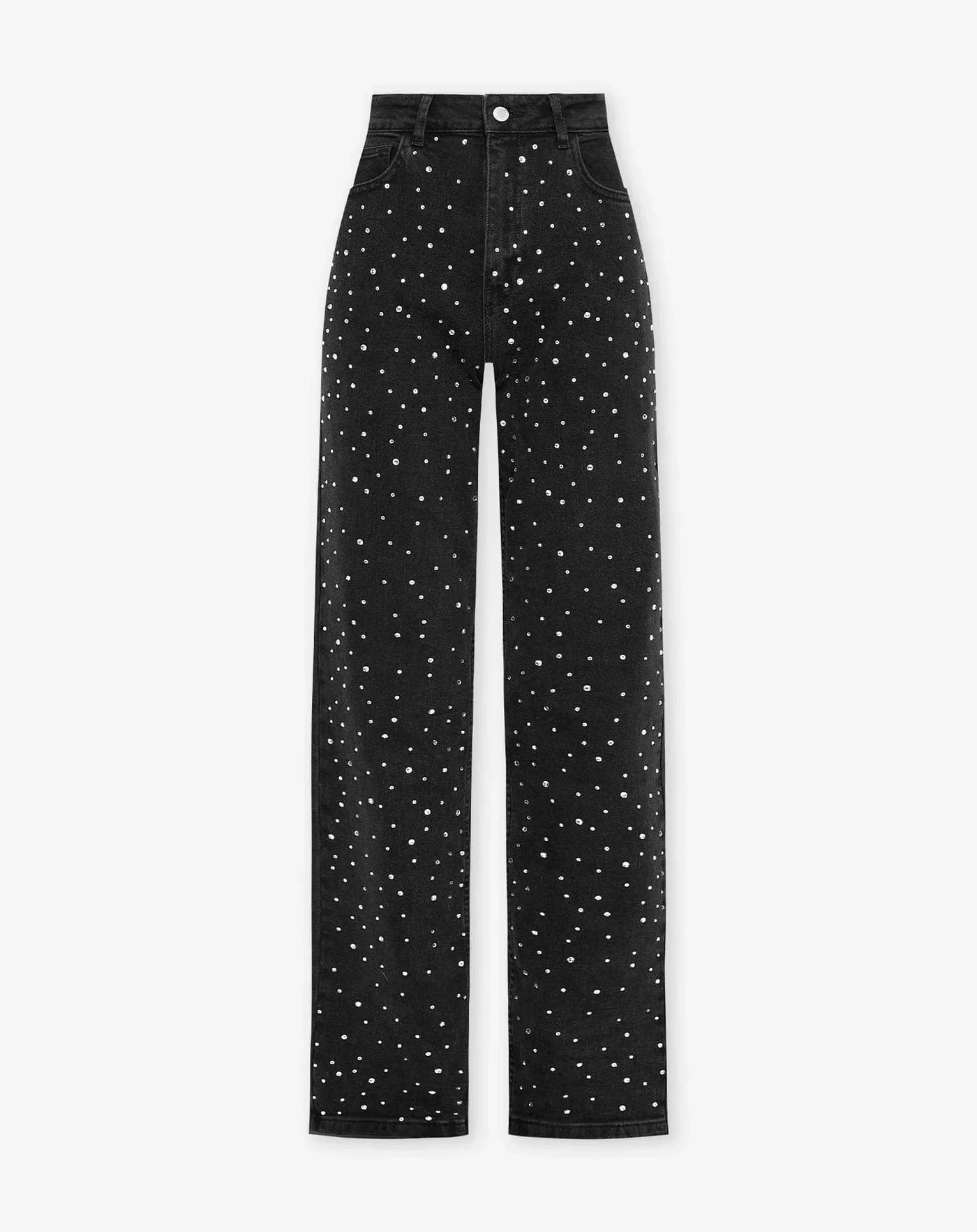 S / Zwart Heldere Pareltjes GlamLux™ - Denim Glitter Sparkle Jeans Mykozo