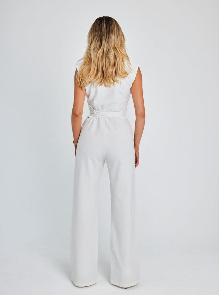 GlamLux™ - MOUWLOZE JUMPSUIT MET WIJDE PIJPEN Mykozo