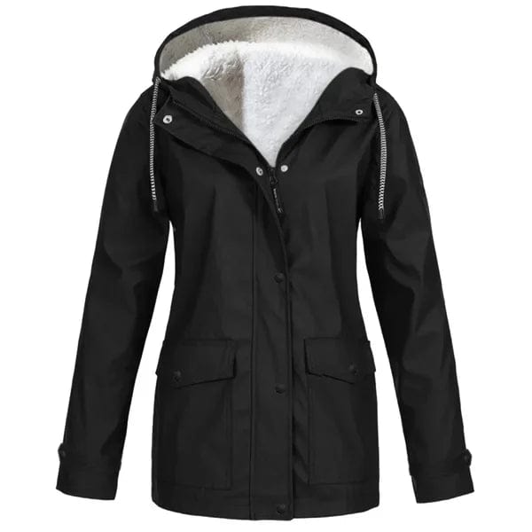 Coats & Jackets Zwart / S Hanne | Elegante outdoorjas met capuchon Mykozo