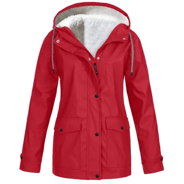 Coats & Jackets Rood / S Hanne | Elegante outdoorjas met capuchon Mykozo