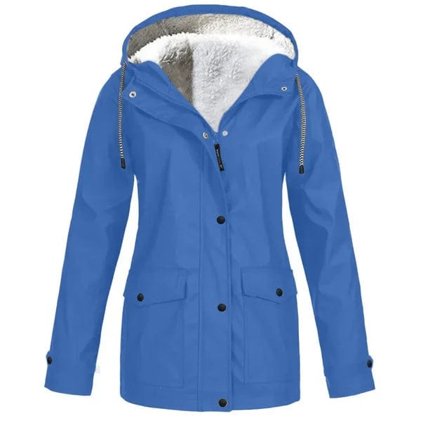 Coats & Jackets Blauw / S Hanne | Elegante outdoorjas met capuchon Mykozo