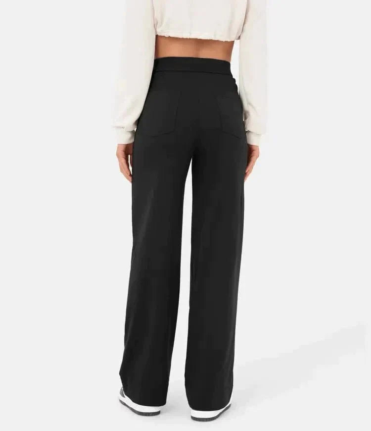 IVY - High-Waisted Elastische Casual Broek Mykozo