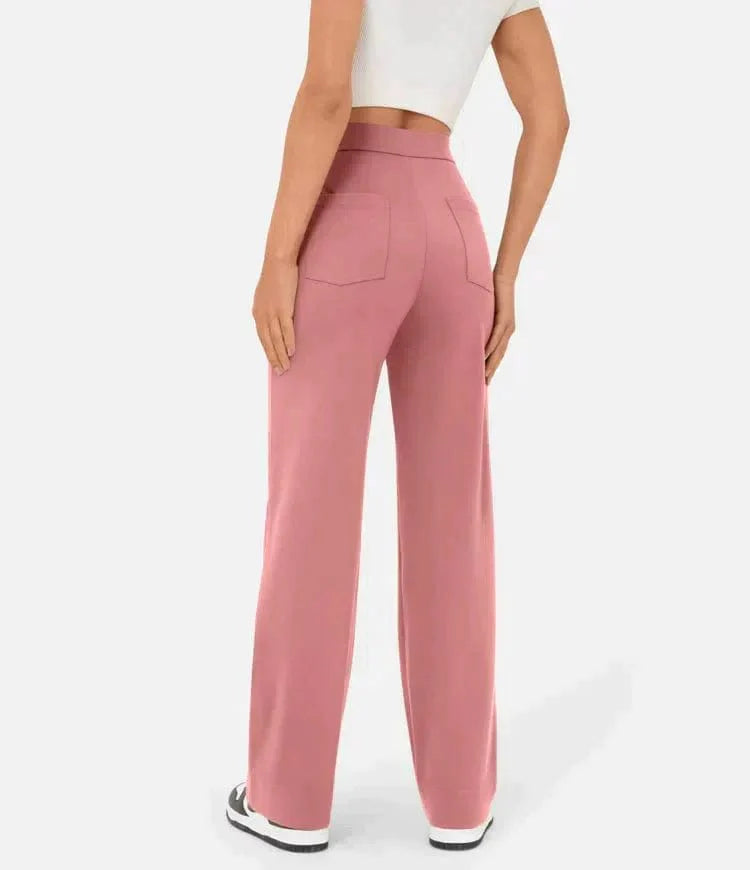 IVY - High-Waisted Elastische Casual Broek Mykozo