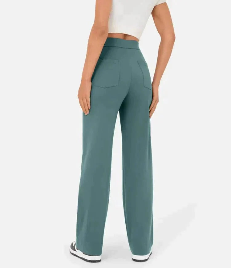 IVY - High-Waisted Elastische Casual Broek Mykozo