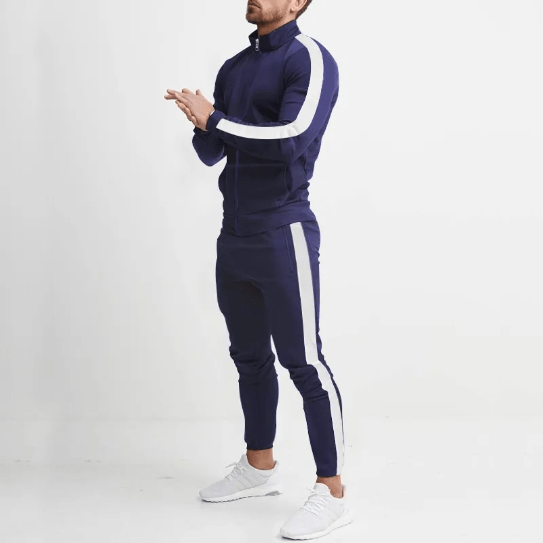 TRAININGSPAK M / Blauw JOGGO - Tweedelige luxe joggingset voor heren Mykozo