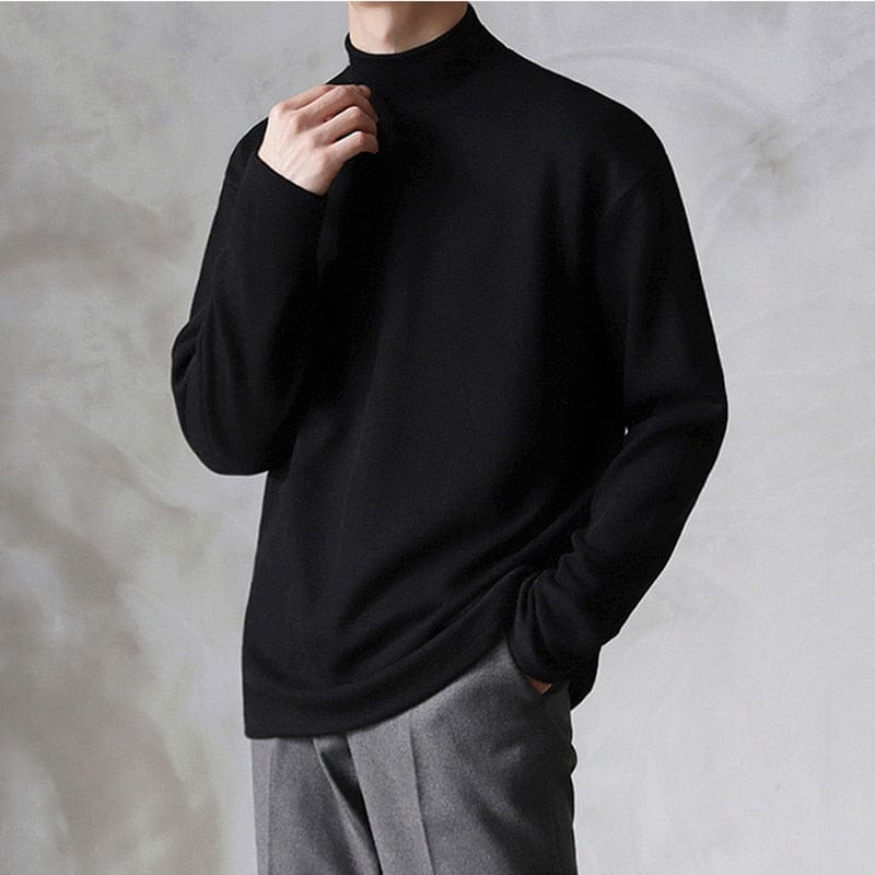 Sweater Black / S Julian - Stijlvolle Coltrui Herentrui Mykozo