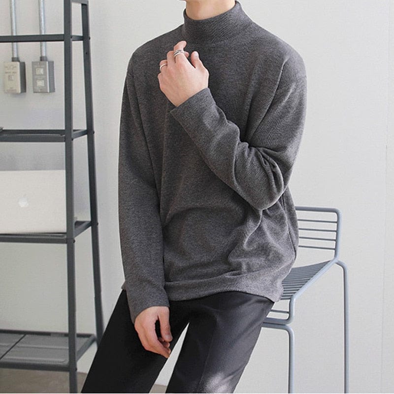 Sweater Grey / S Julian - Stijlvolle Coltrui Herentrui Mykozo