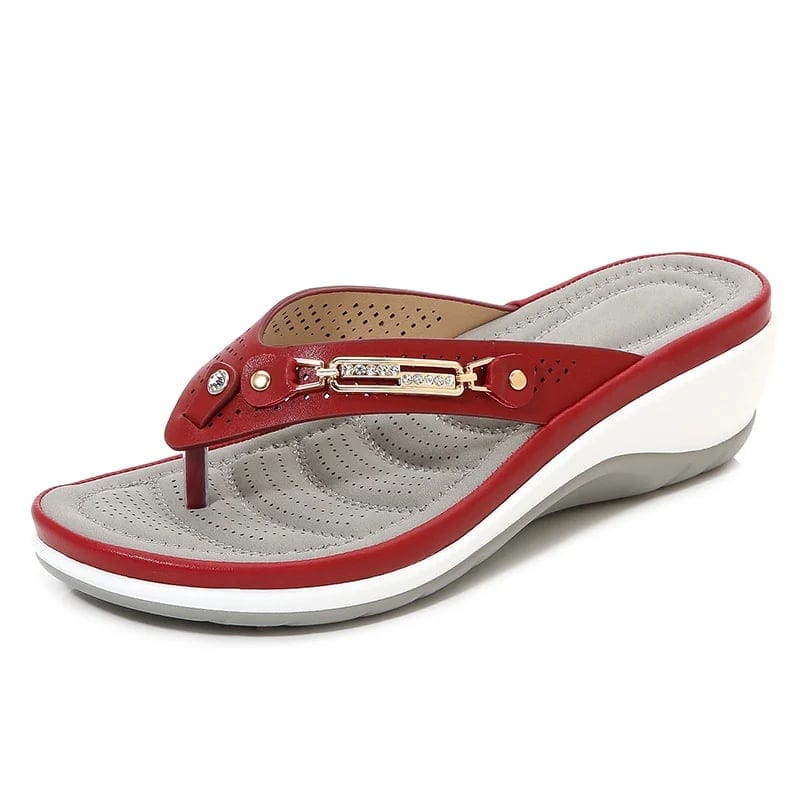 Kleidung & Accessoires Rood / 36 Laura | Orthopedische slippers voor verlichting en ontspanning Mykozo