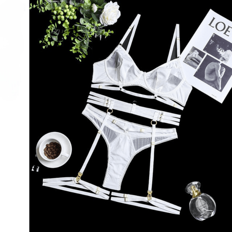 Lingerie White / S Luna - Erotische Bilizna Lingerie Set Mykozo