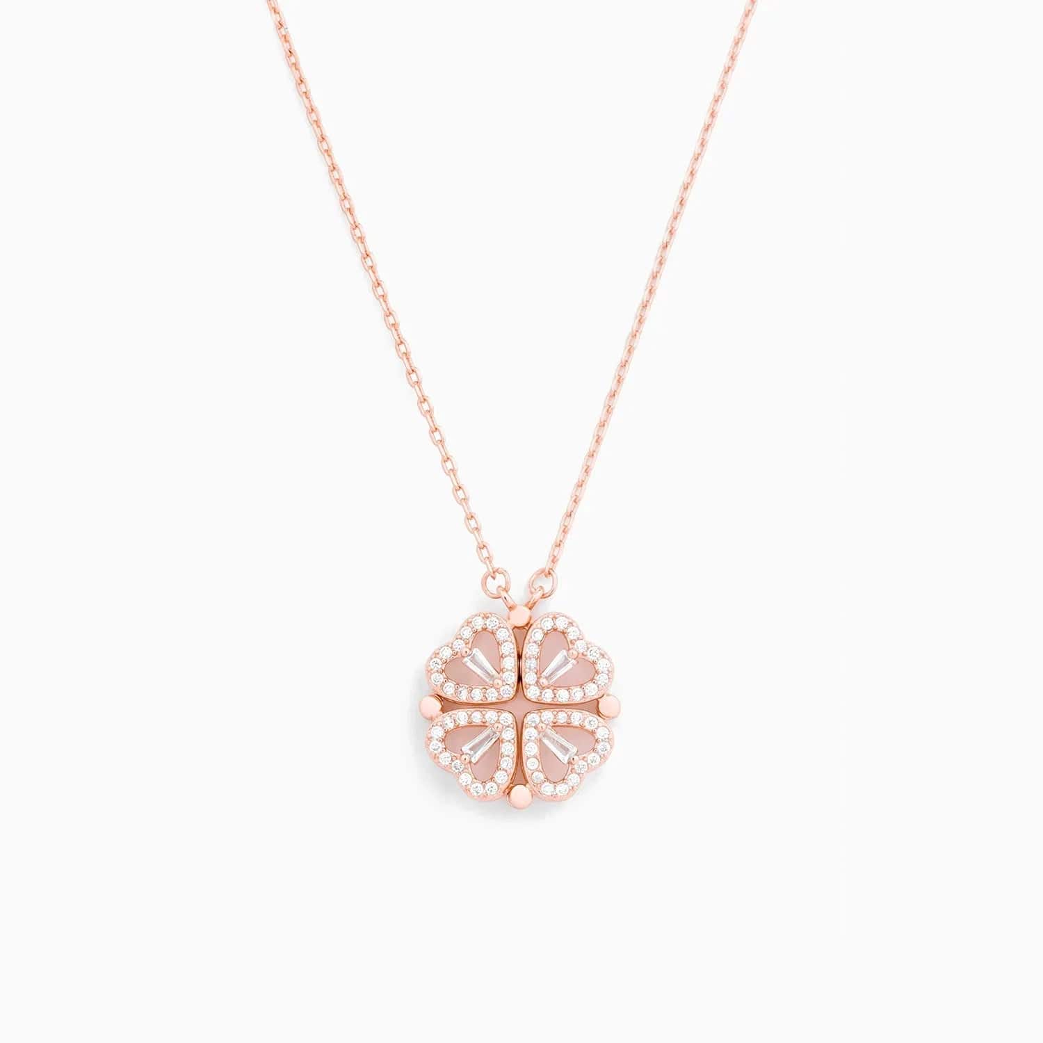 Rose Goud Magische "Lucky Heart" Ketting Mykozo