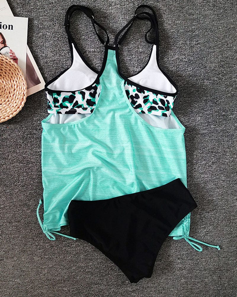 574 Maja® | Monochrome tankini met luipaardprint Mykozo