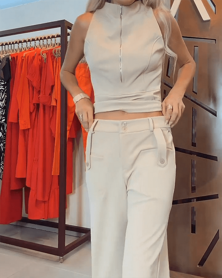 Mara | Comfy Rits Top & Broek Set Mykozo