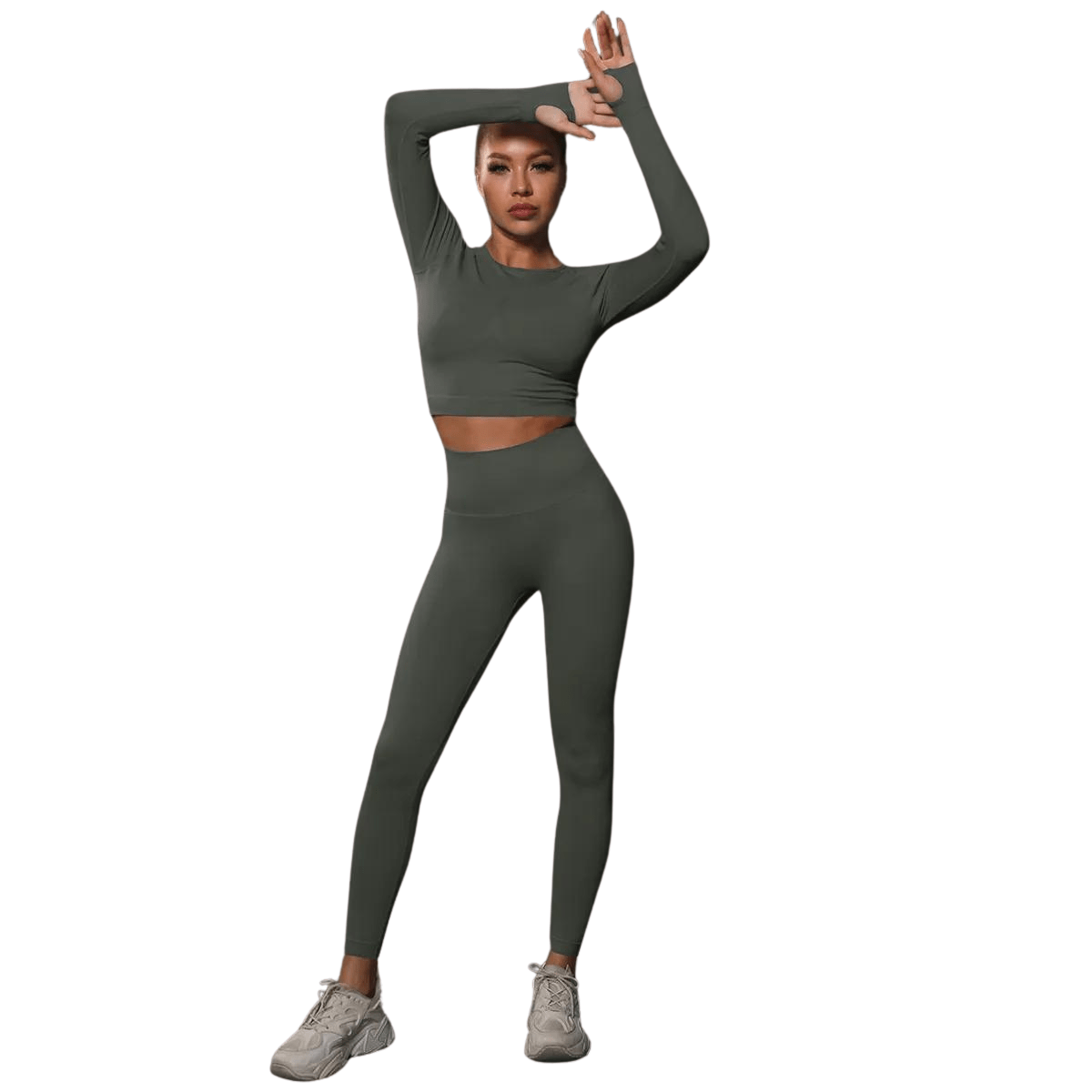 Donker Grijs / S (36) / Legging+Top MayaFit™ - Sport Leggings + Top Mykozo