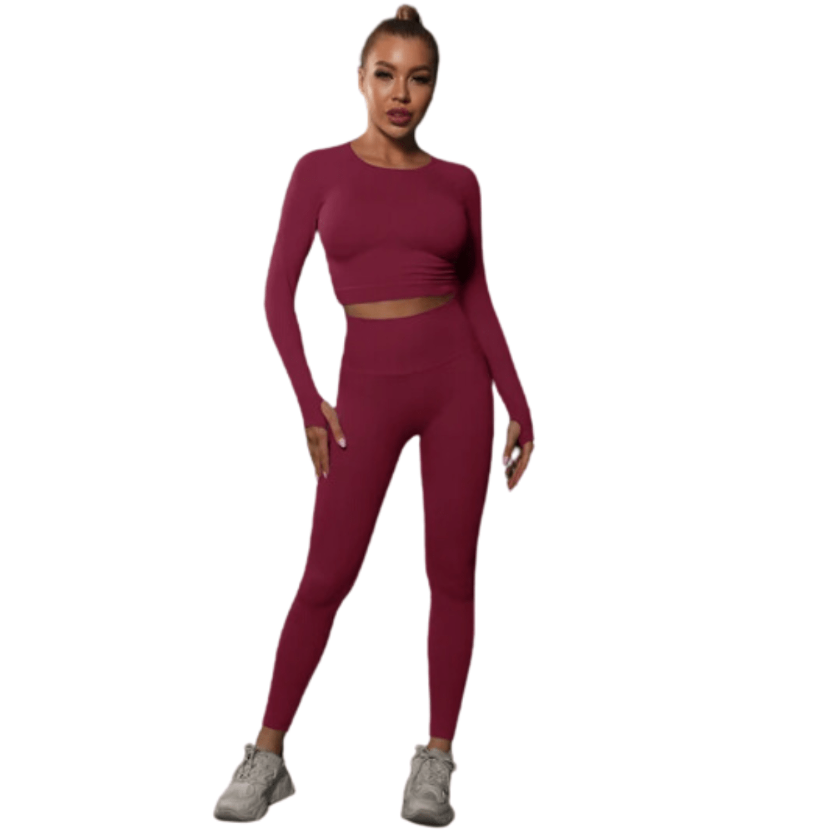 Donker Roze / S (36) / Legging+Top MayaFit™ - Sport Leggings + Top Mykozo