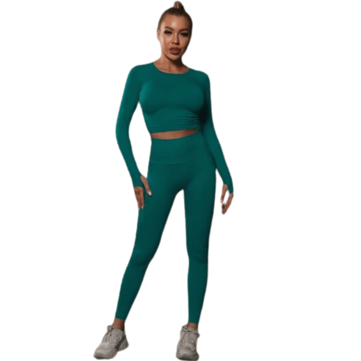 Donker Groen / S (36) / Legging+Top MayaFit™ - Sport Leggings + Top Mykozo