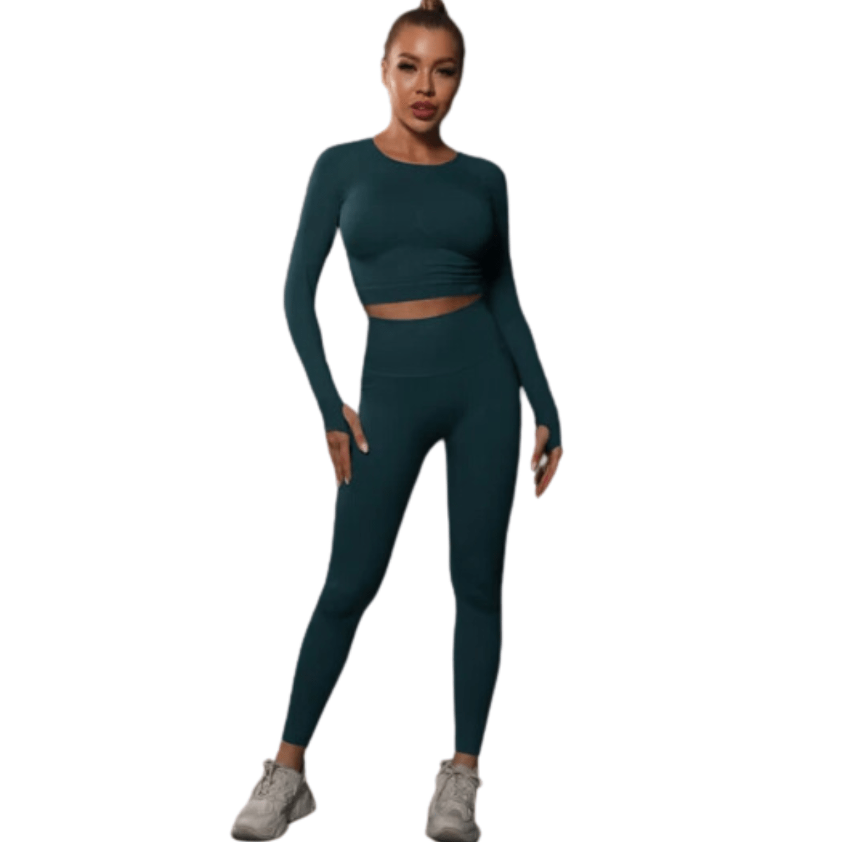 Groen/Blauw / S (36) / Legging+Top MayaFit™ - Sport Leggings + Top Mykozo