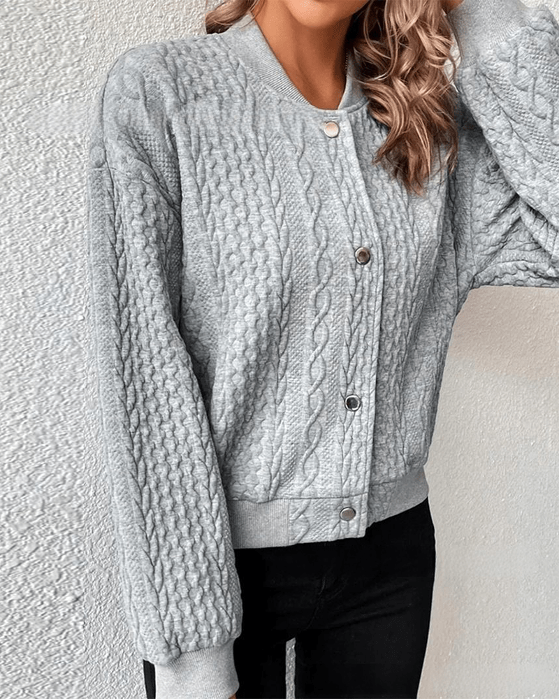 Trui Mila | Comfy Damesvest met knopen Mykozo