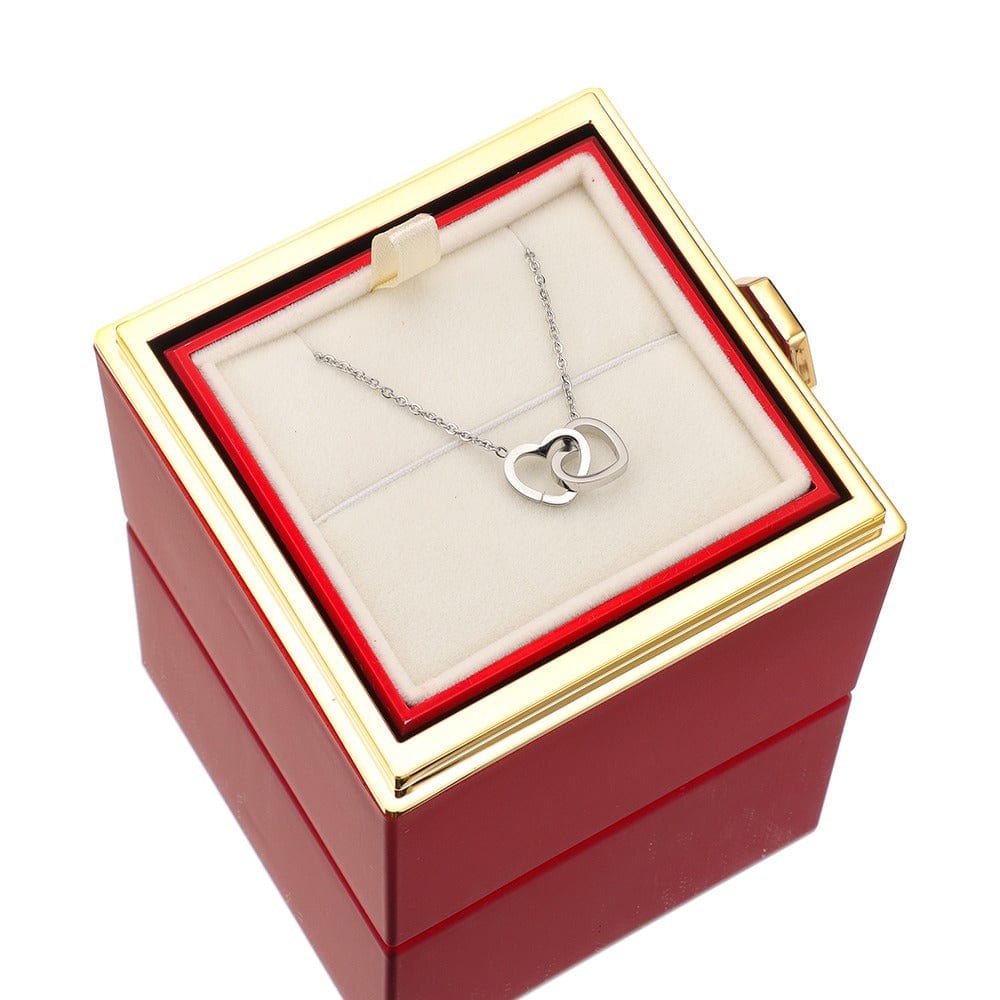 Fashion 14k Witgoud Monroe | Elegante Ketting Roos Vak Mykozo