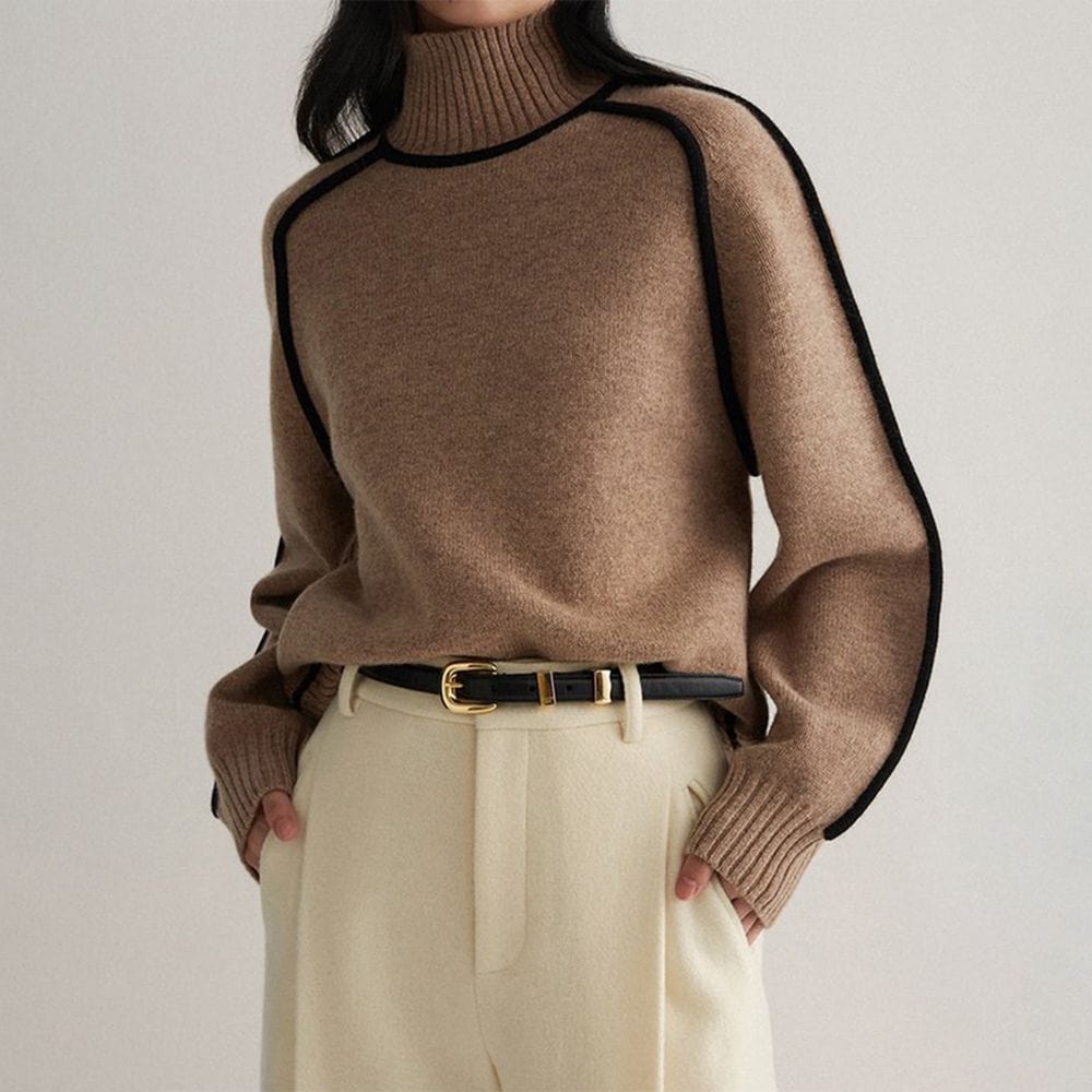 Mouna | Elegante Sweater met hoge hals Mykozo