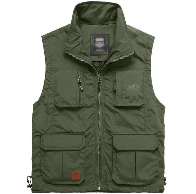 Gilet multi pockets Green / M Multi pocket jacket Mykozo