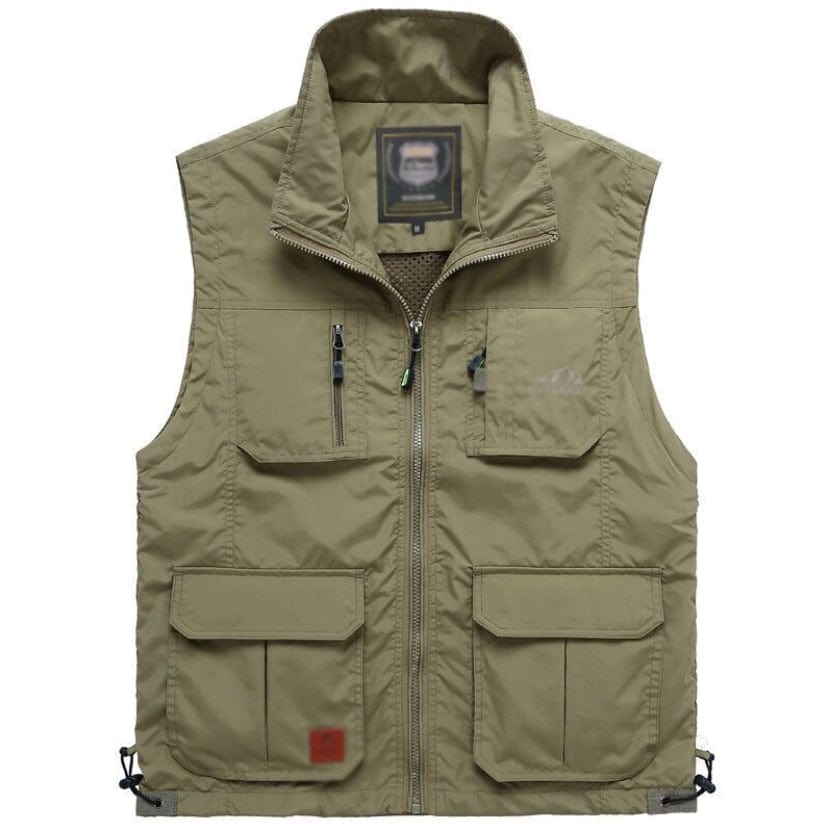 Gilet multi pockets Light Green / M Multi pocket jacket Mykozo