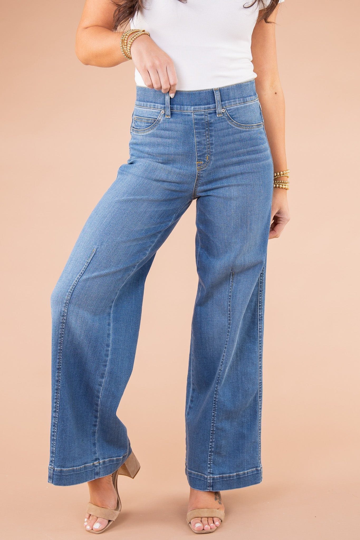 0 Blauw / XS Marie | Flared High Waist Jeans Mykozo