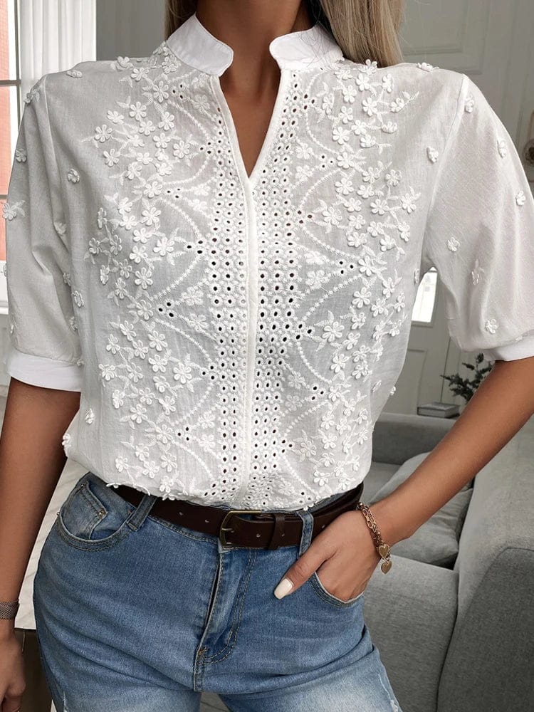 Blouses & Shirts Sanne | Schattige V-hals top Mykozo