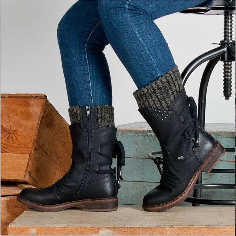 Boots Zwart / 35 Jena | Elegante Comfortabele Laarzen Mykozo