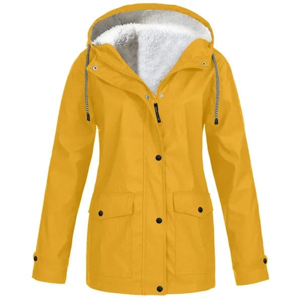 Coats & Jackets Geel / S Hanne | Elegante outdoorjas met capuchon Mykozo