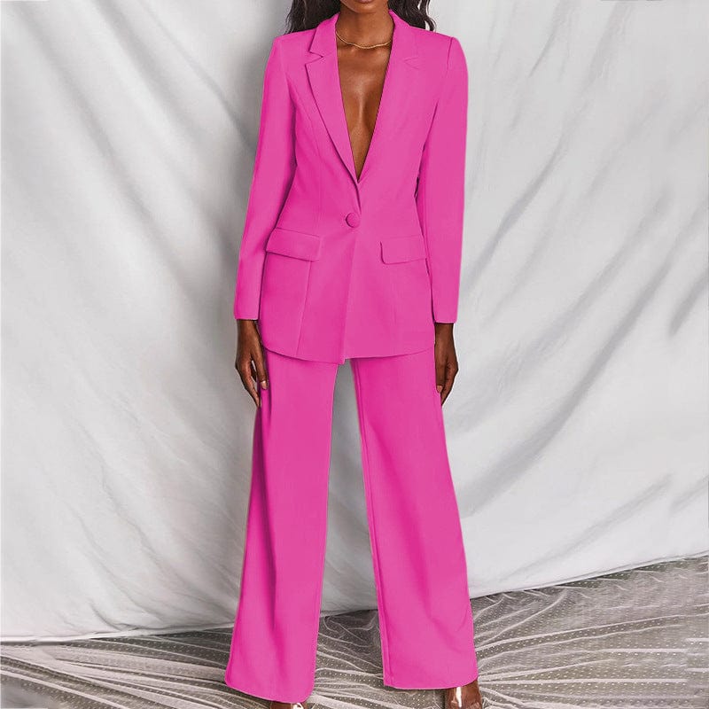 Dress Roze / S Sanna | Elegante Blazer en broek set Mykozo