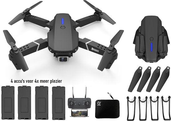 Drone + Opbergtas + 2 Extra Accu's FlyHighPro 2.0 - Drone met Camera & Opbergtas Mykozo