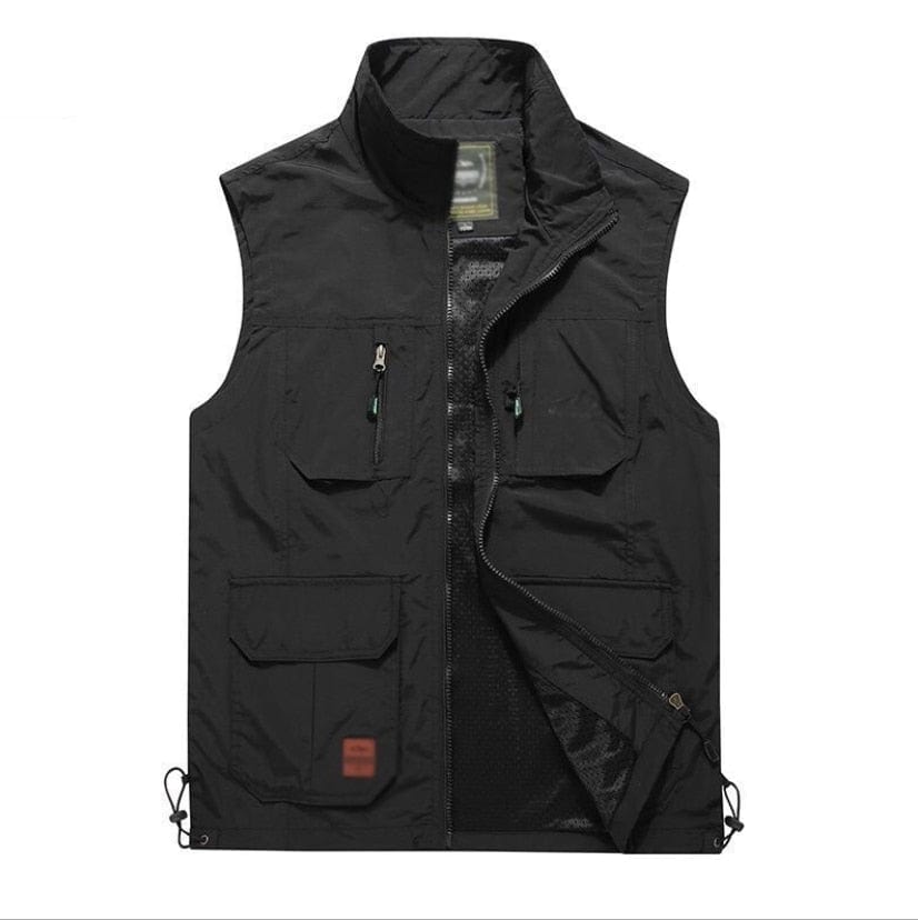 Gilet multi pockets Black / M Multi pocket jacket Mykozo