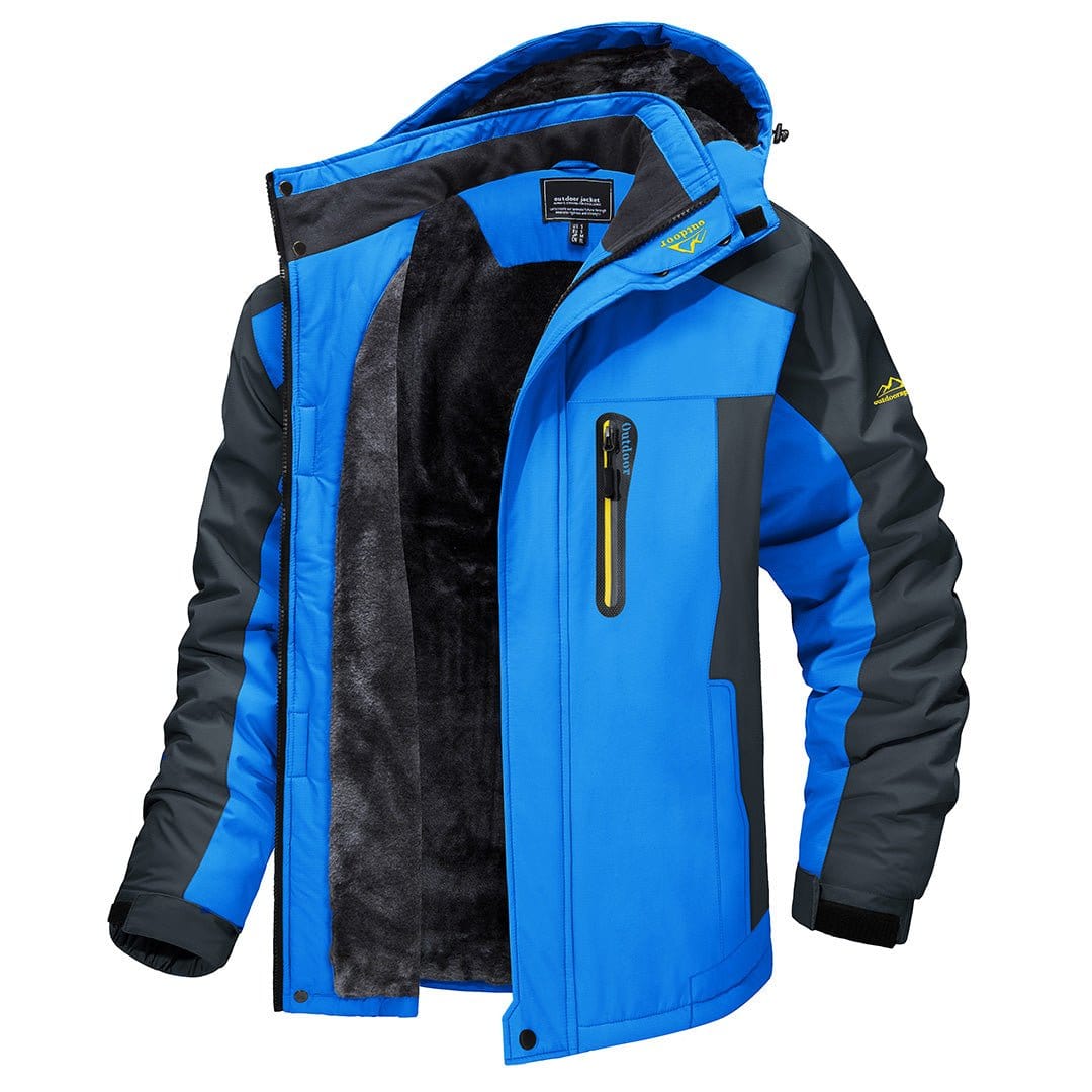 Men's Jackets Blauw / S René - Waterdichte heren winterjas Mykozo